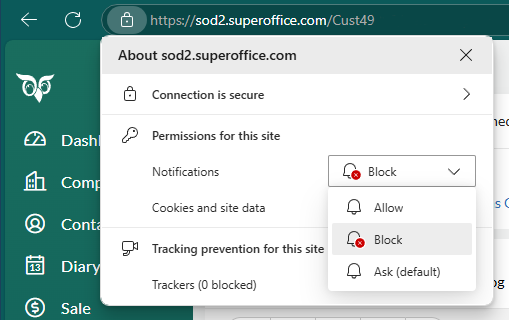 Unblock system notifications in Edge -screenshot